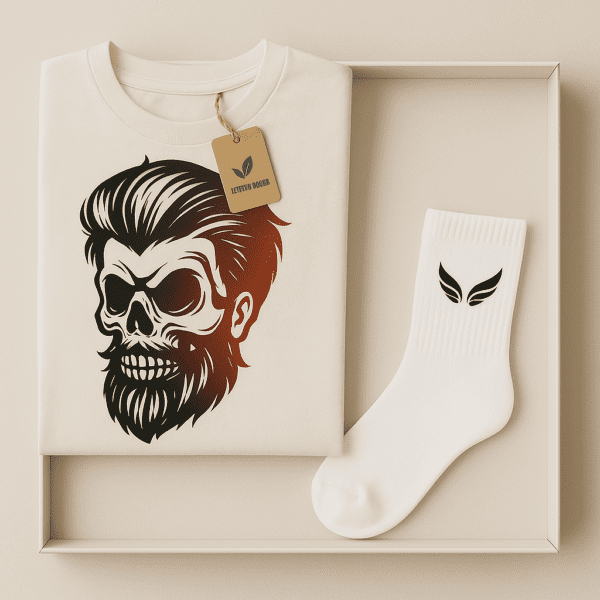 Caja de regalo con camiseta y calcetín Caja Legendaria - Bubbaclothes