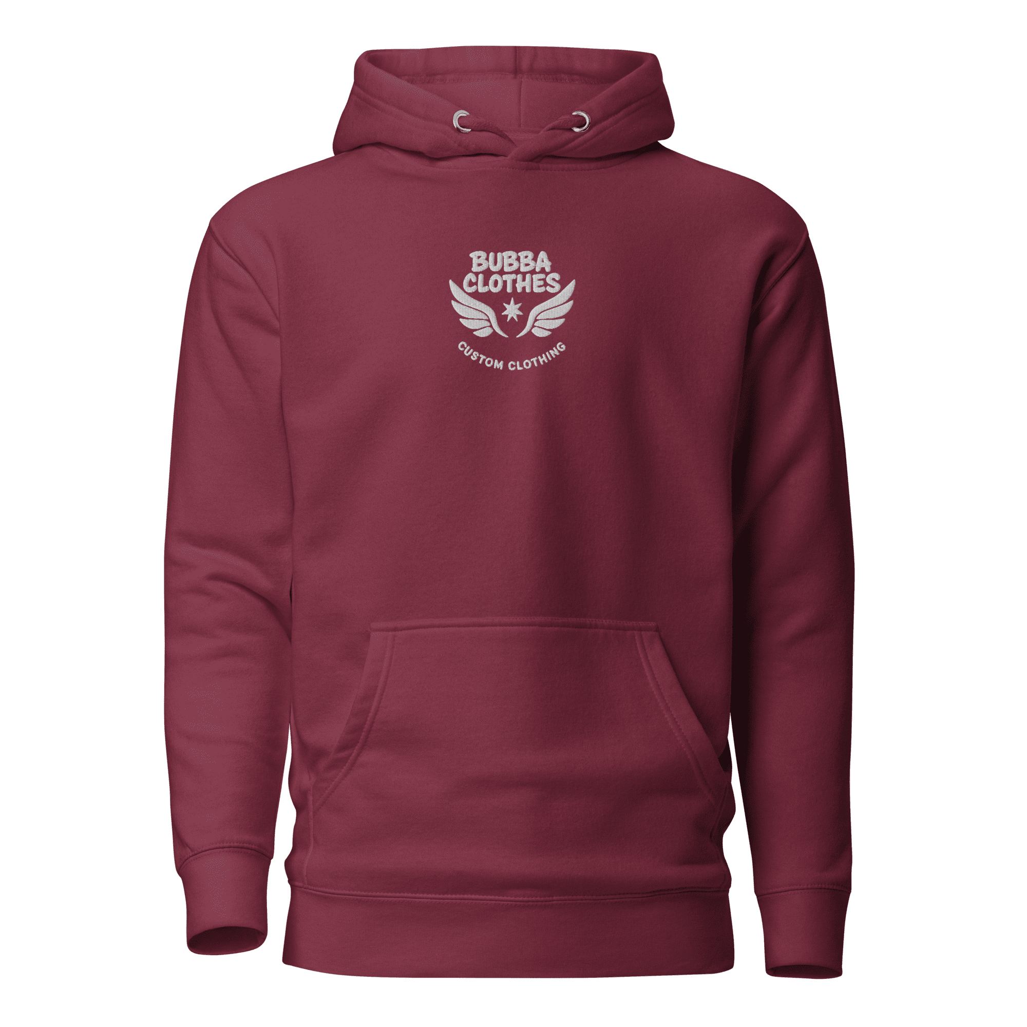 cotton-heritage-m2580-i-unisex-premium-pullover-hoodie-maroon-front-6962218c736a1 Sudadera Básica BubbaClothes – Comodidad y Estilo Orgánico
