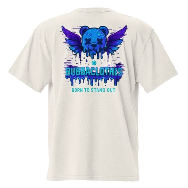 oversized-faded-t-shirt-faded-bone-back-694fb5693dd9e Camiseta Oversize Streetwear “Born to Stand Out”- BUBBACLOTHES