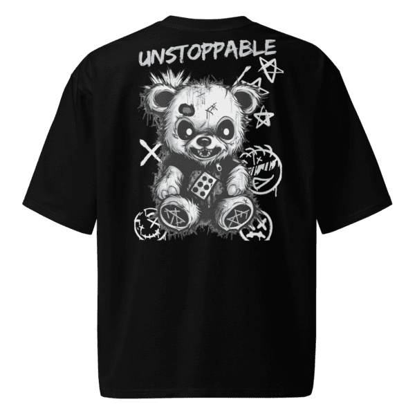 oversized-heavyweight-t-shirt-black-back-68945f7eb6ad7 Camiseta oversize UNSTOPPABLE