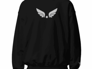 unisex-crew-neck-sweatshirt-black-front-695f6b36aec7c Sudadera ALAS BUBBACLOTHES