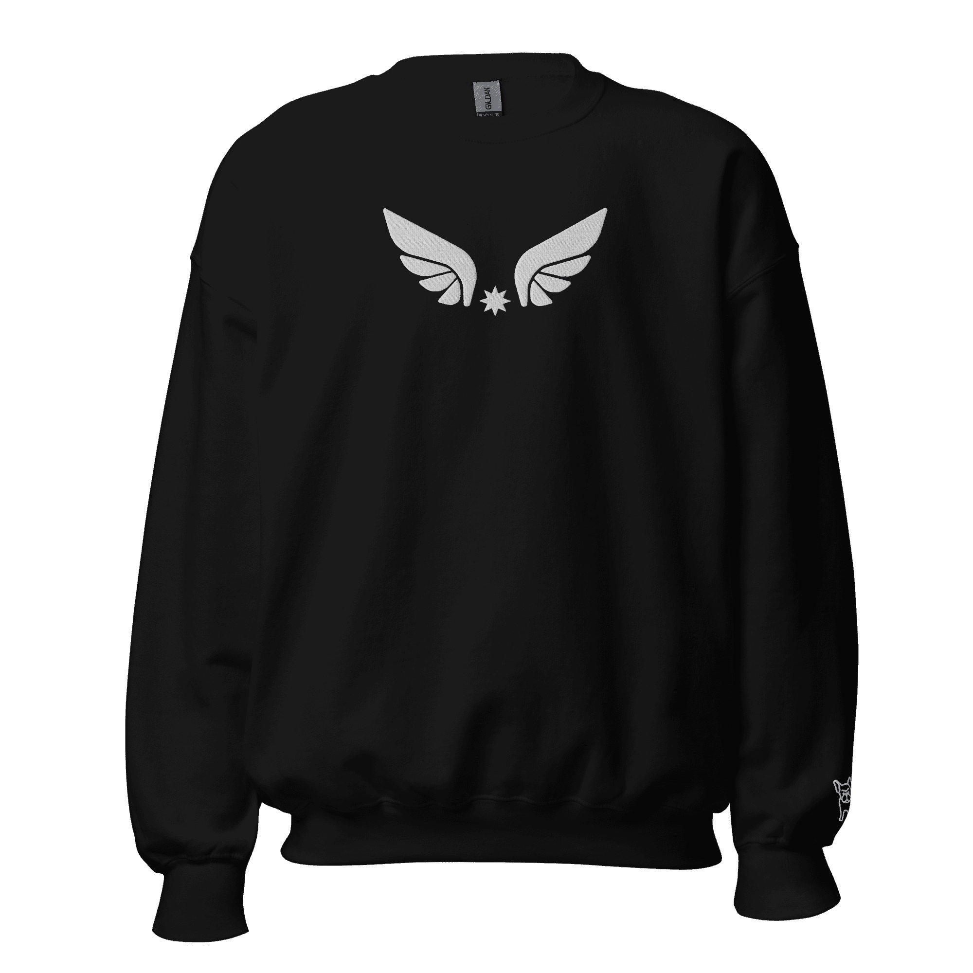 unisex-crew-neck-sweatshirt-black-front-695f6b36aec7c Sudadera ALAS BUBBACLOTHES