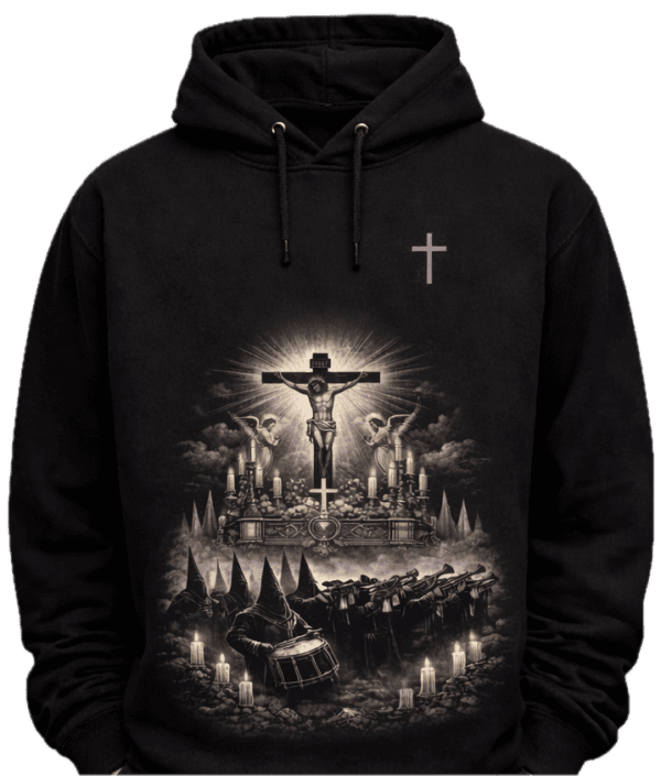 ChatGPT Image 18 feb 2026, 08_57_28 Sudadera Cofrade Cristo y Banda – Edición Especial Bubbaclothes