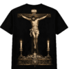 ChatGPT Image 18 feb 2026, 09_22_36 Camiseta Cofrade Cristo Crucificado Negra – BubbaClothes