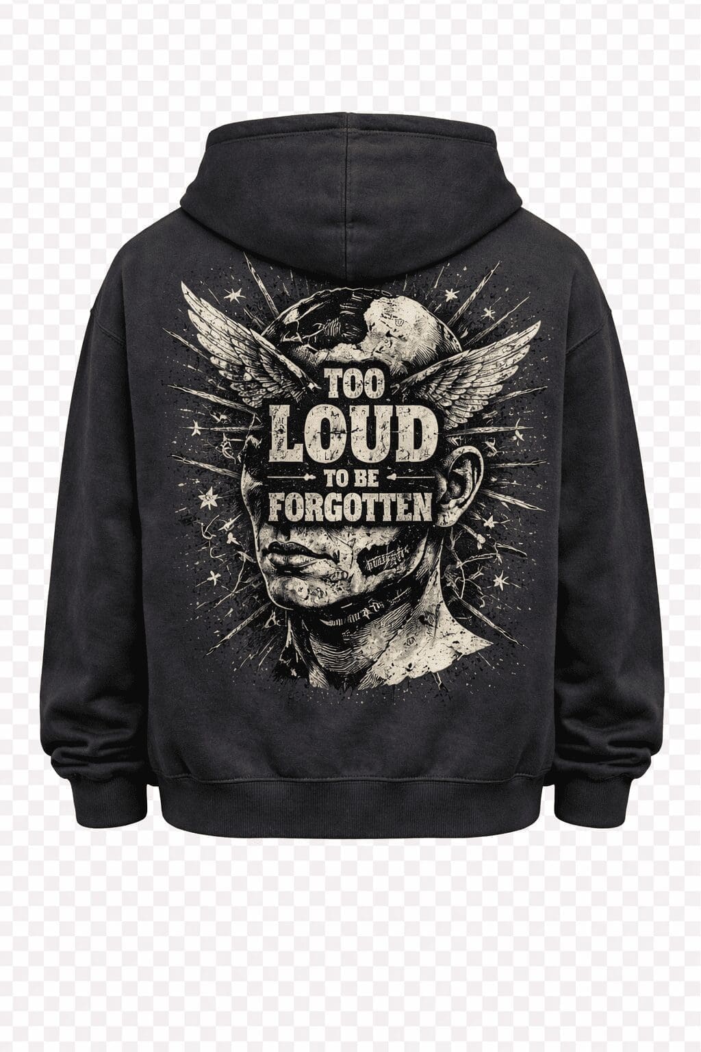 sudadera oversize BubbaClothes Too Loud Premium Edition parte delantera since 2024 streetwear