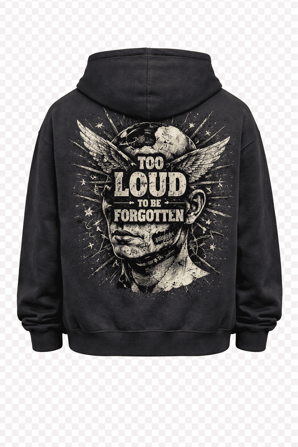 Sudadera Too Loud – Premium Edition sudadera oversize BubbaClothes Too Loud Premium Edition parte delantera since 2024 streetwear