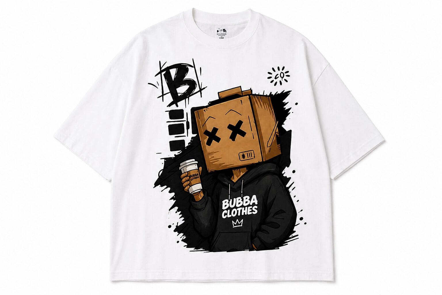 camiseta oversize streetwear BubbaClothes
