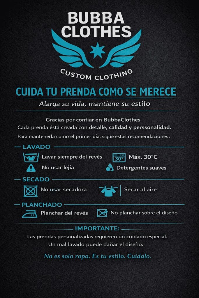 cómo cuidar camisetas personalizadas para mantener el diseño en buen estado