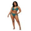 Blue Static – Bikini reciclado con tiras Premi